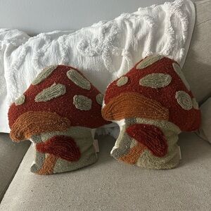 Mushroom Shaped Throw Pillows